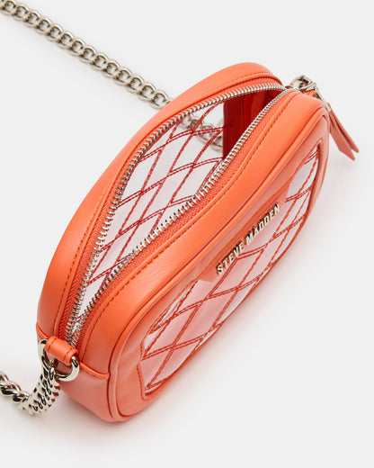 JELLY Bag Orange Clear Camera Crossbody Handbag | Steve Madden