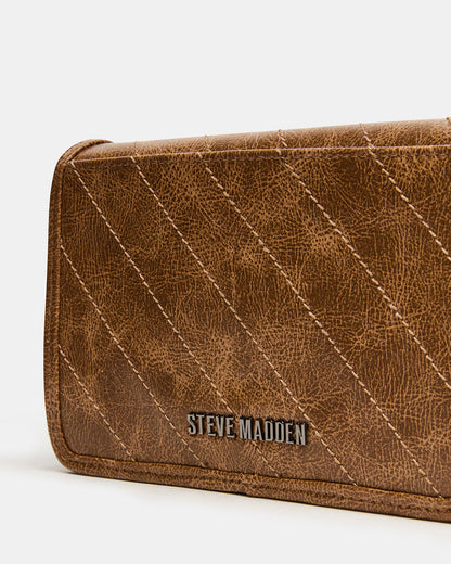 RELAX Bag Pecan Logo Chain Strap Crossbody Handbag | Steve Madden