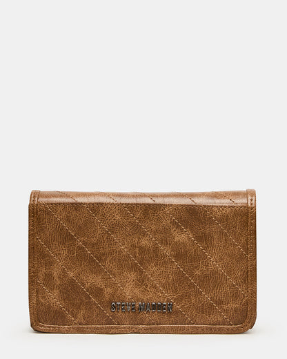 RELAX Bag Pecan Logo Chain Strap Crossbody Handbag | Steve Madden