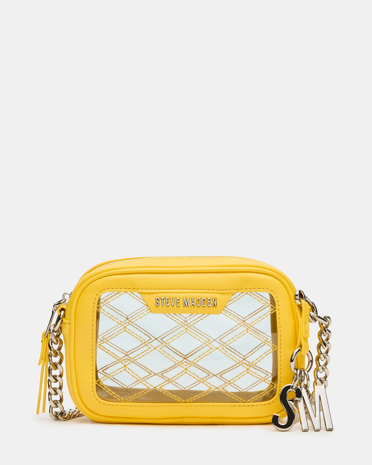 JELLY Bag Yellow Clear Camera Crossbody Handbag | Steve Madden