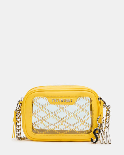 JELLY Bag Yellow Clear Camera Crossbody Handbag | Steve Madden