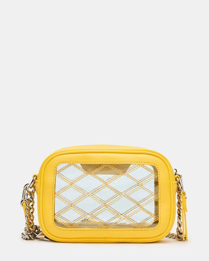 JELLY Bag Yellow Clear Camera Crossbody Handbag | Steve Madden
