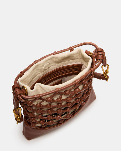 ARDA Cognac Multi Women's Crossbody Pouch Handbag | Steve Madden