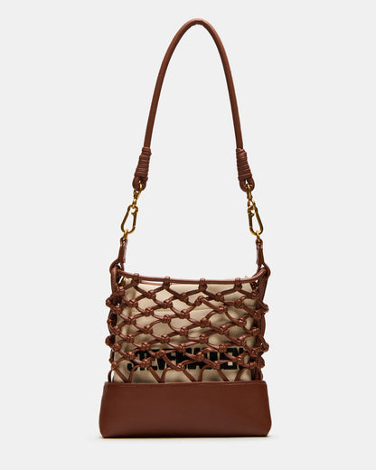 ARDA Cognac Multi Women's Crossbody Pouch Handbag | Steve Madden