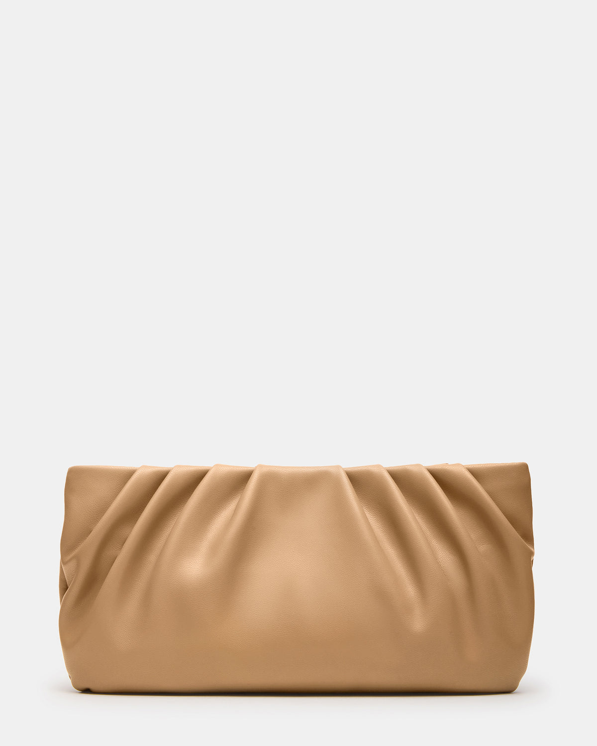 NIKA Chestnut Women's Pleated Crossbody Clutch Handbag | Steve Madden