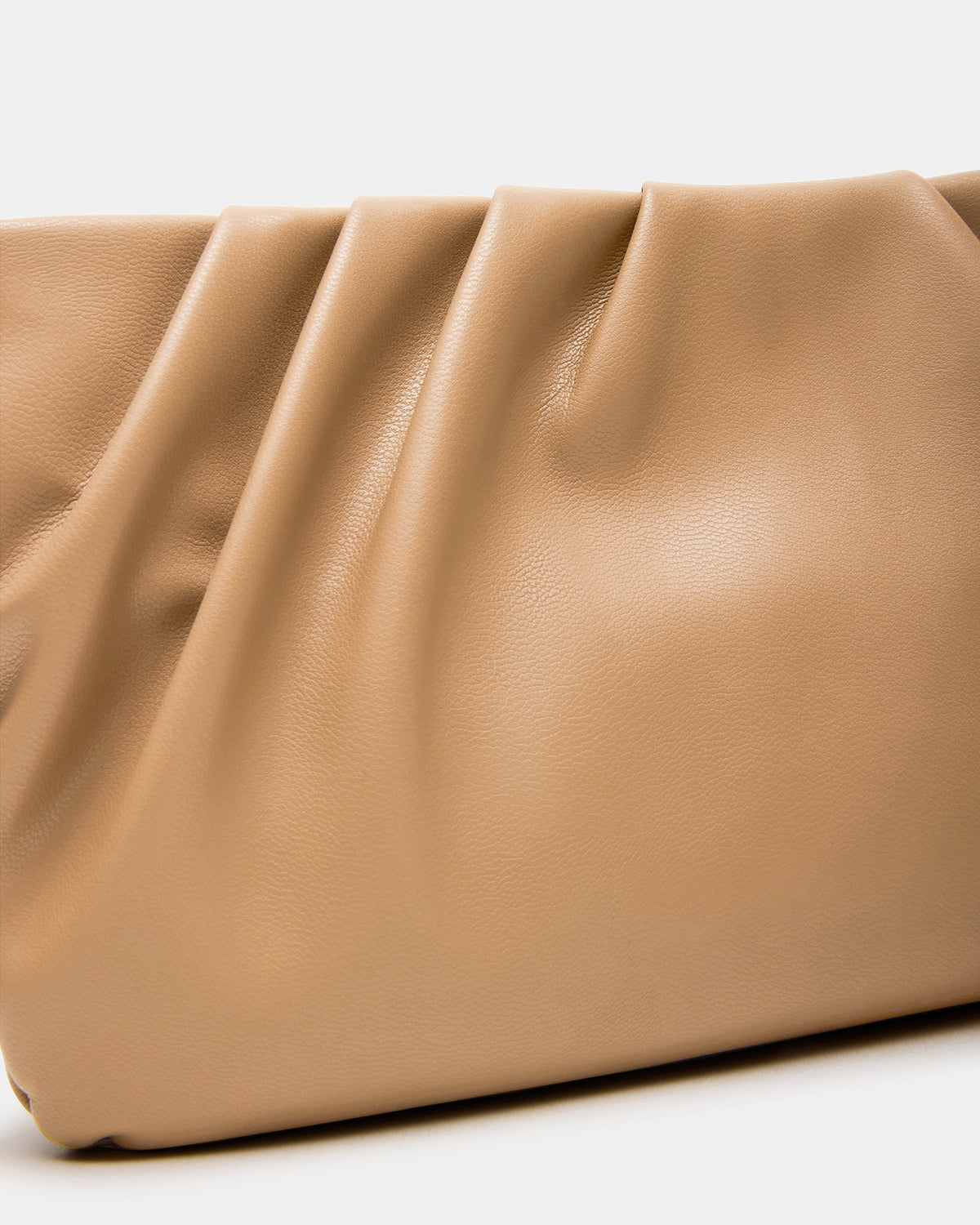 NIKA Chestnut Women's Pleated Crossbody Clutch Handbag | Steve Madden