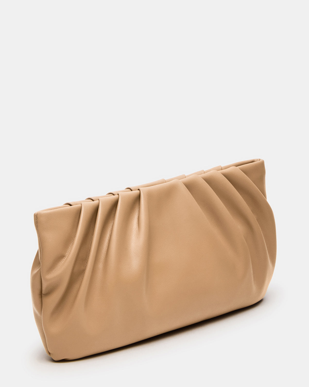 NIKA Chestnut Women's Pleated Crossbody Clutch Handbag | Steve Madden