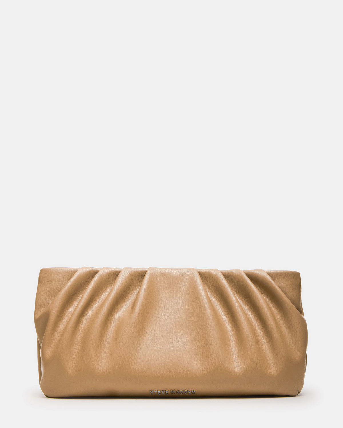 NIKA Chestnut Women's Pleated Crossbody Clutch Handbag | Steve Madden