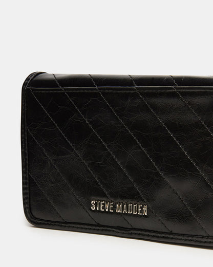 RELAX Bag Black Logo Chain Strap Crossbody Handbag | Steve Madden