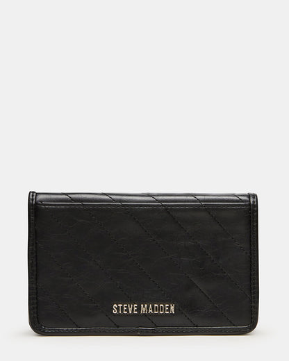 RELAX Bag Black Logo Chain Strap Crossbody Handbag | Steve Madden