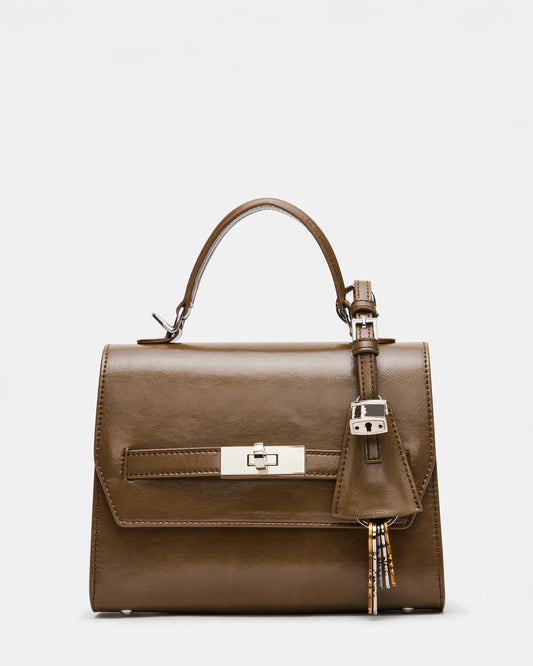 ELLOISE Bag Olive Structured Mini Crossbody Handbag | Steve Madden