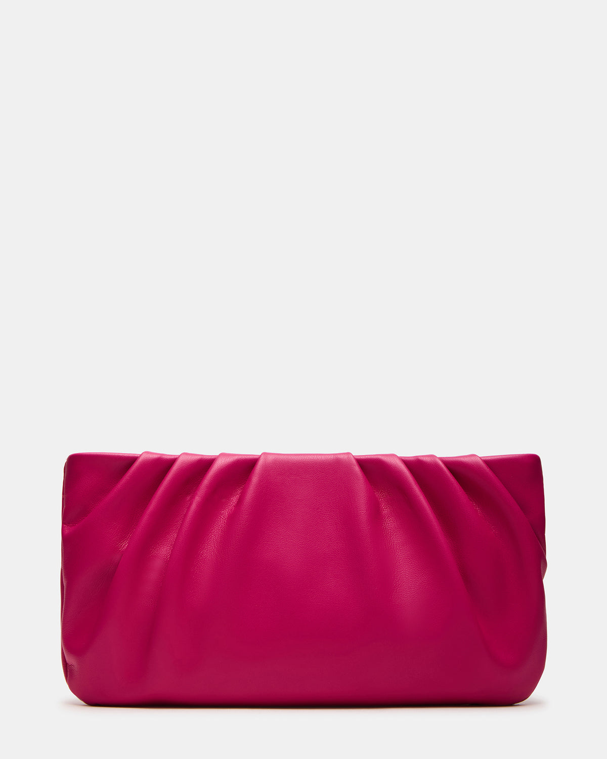 NIKA Fuchsia Women's Pleated Crossbody Clutch Handbag | Steve Madden