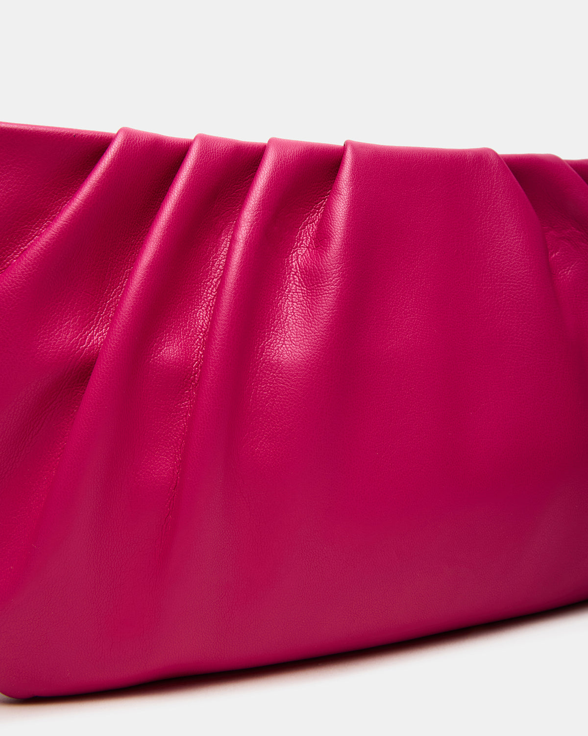NIKA Fuchsia Women's Pleated Crossbody Clutch Handbag | Steve Madden