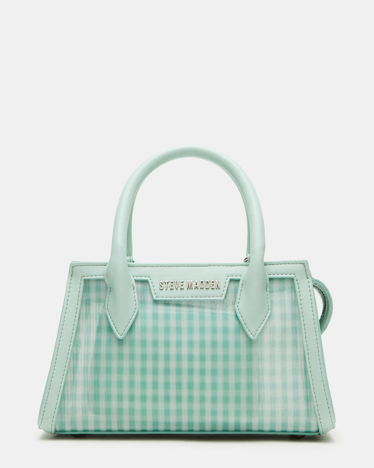 PEACHY Green Multi Women's Mini Top-Handle Mesh Handbag | Steve Madden