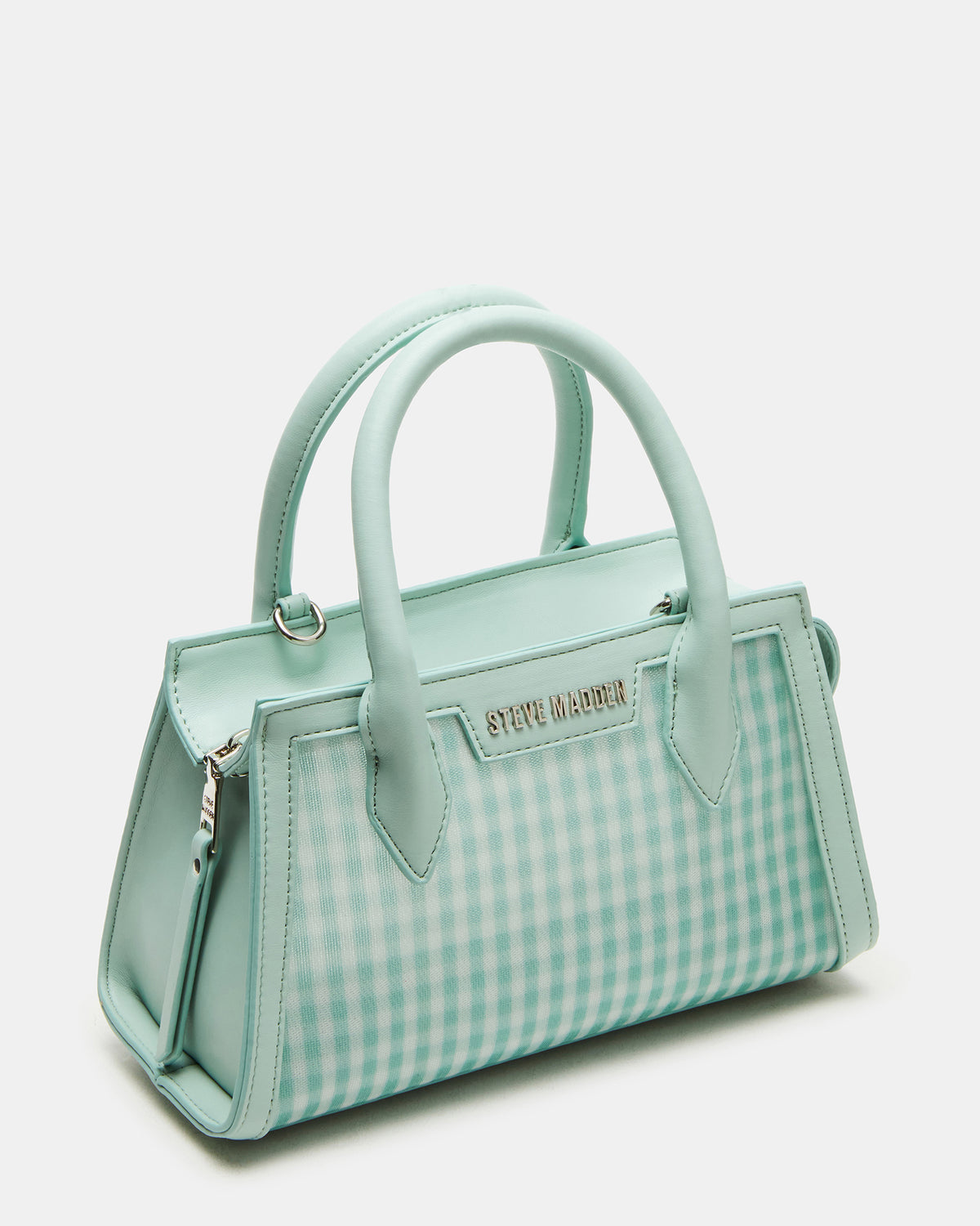 PEACHY Green Multi Women's Mini Top-Handle Mesh Handbag | Steve Madden