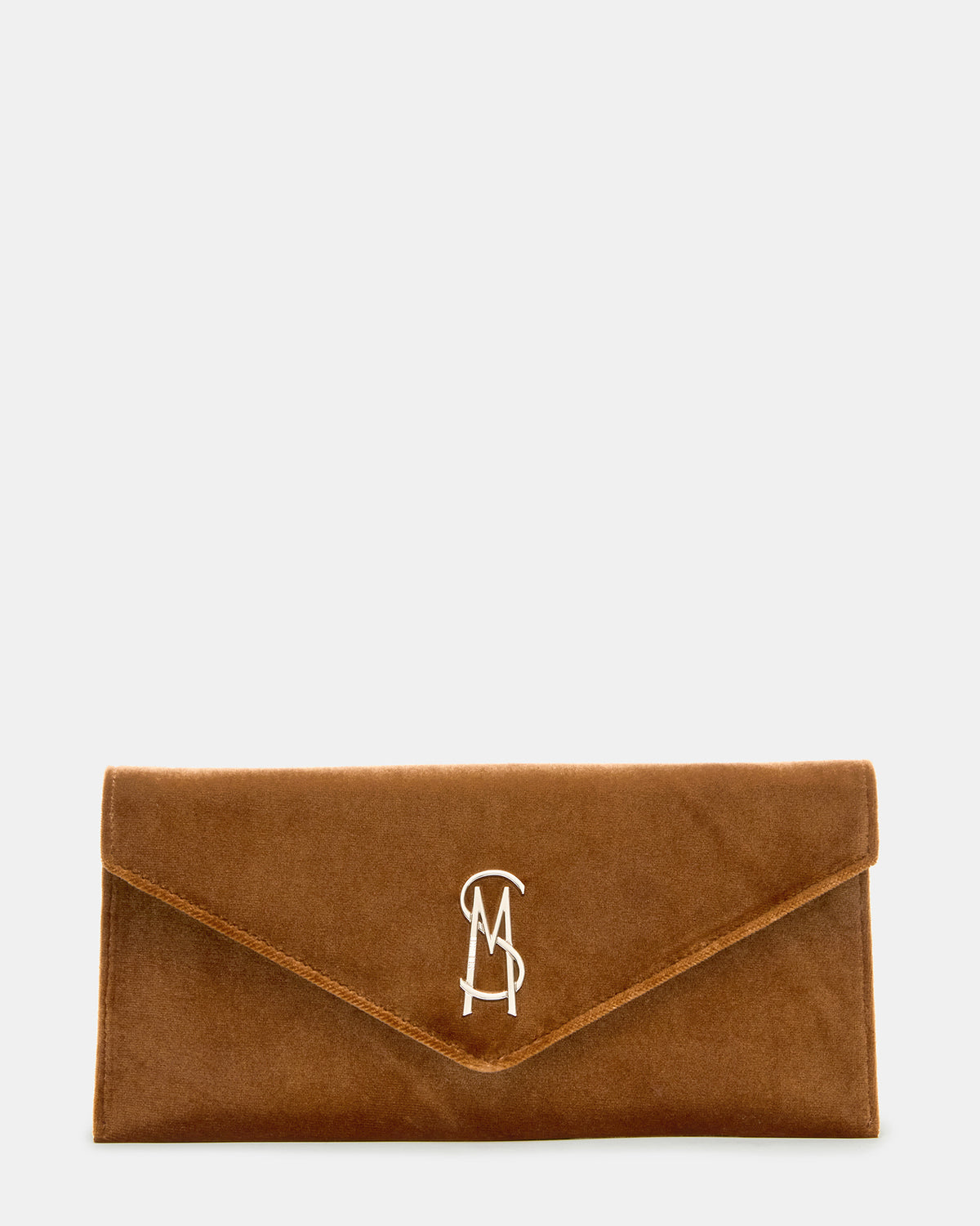 SMOOTH Bag Rust Fabric Envelope Logo Crossbody Clutch Handbag | Steve Madden