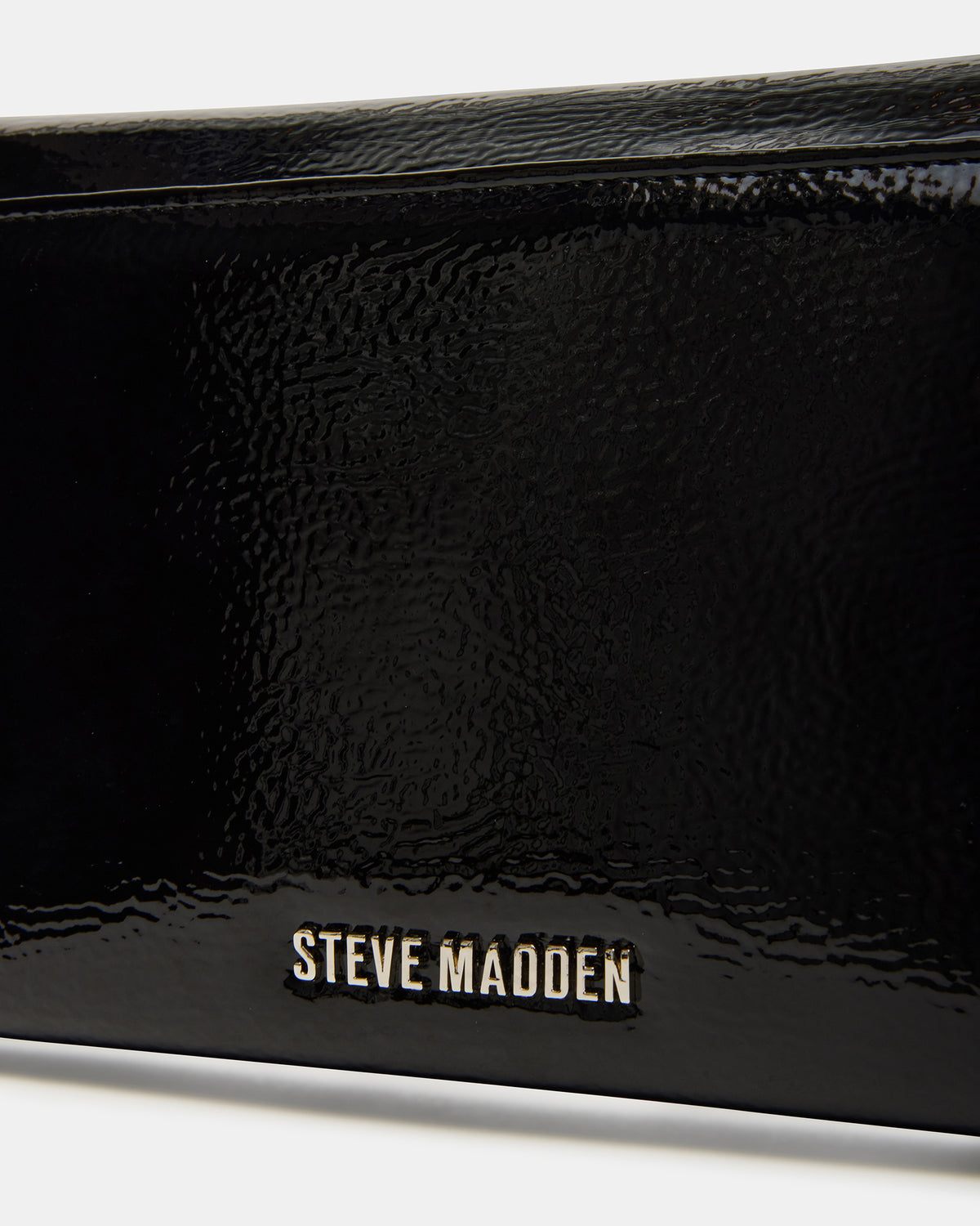 JULIANA Bag Black Patent Crossbody Clutch Handbag | Steve Madden