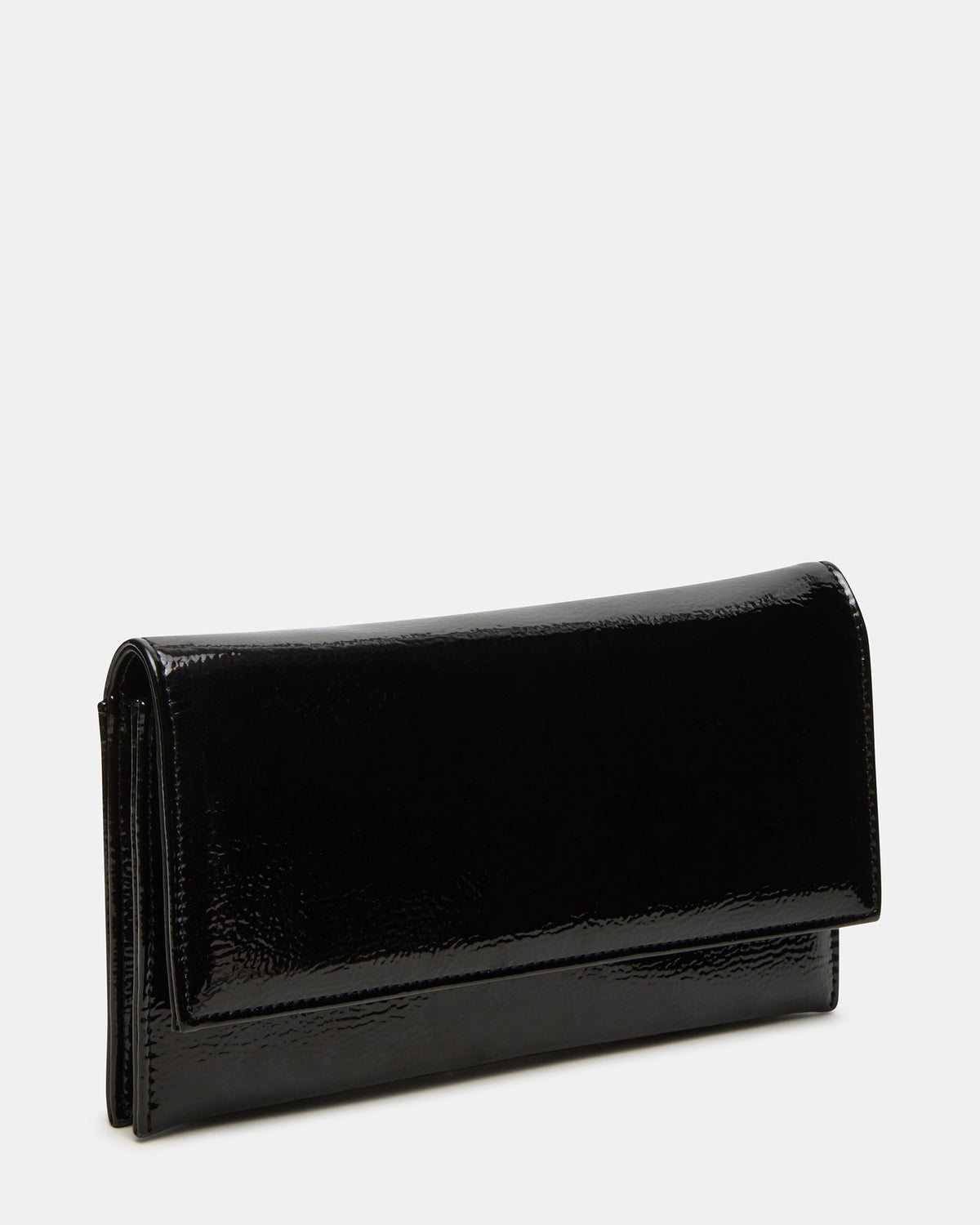 JULIANA Bag Black Patent Crossbody Clutch Handbag | Steve Madden