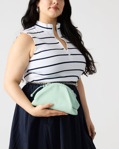 HAILEE Light Green Women's Soft Clutch Handbag | Steve Madden