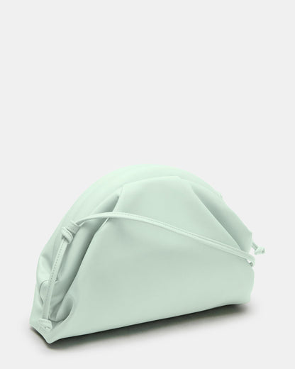 HAILEE Light Green Women's Soft Clutch Handbag | Steve Madden
