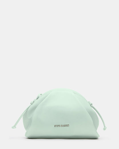 HAILEE Light Green Women's Soft Clutch Handbag | Steve Madden