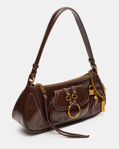 LUXXAR Bag Brown Shoulder Strap Boho-Inspired Handbag | Steve Madden