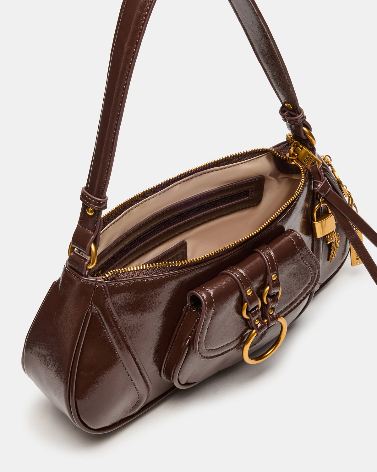 LUXXAR Bag Brown Shoulder Strap Boho-Inspired Handbag | Steve Madden