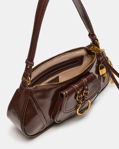 LUXXAR Bag Brown Shoulder Strap Boho-Inspired Handbag | Steve Madden