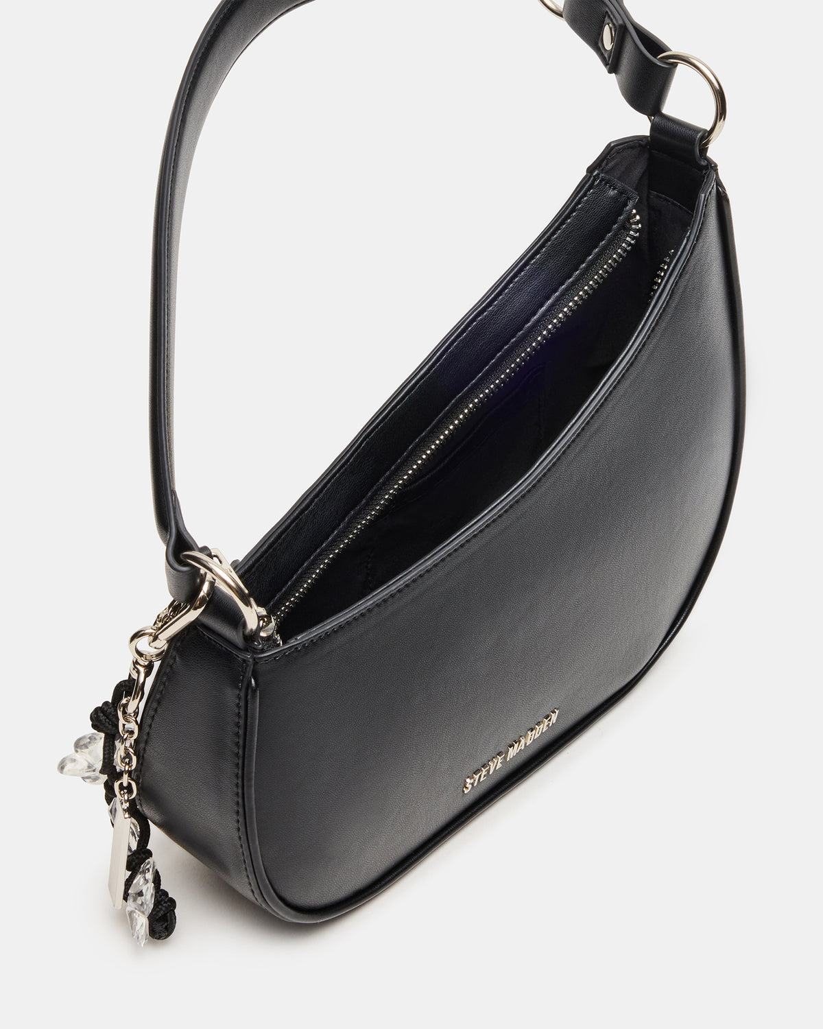 MUSEE Bag Black Asymmetrical Shoulder Strap Handbag | Steve Madden