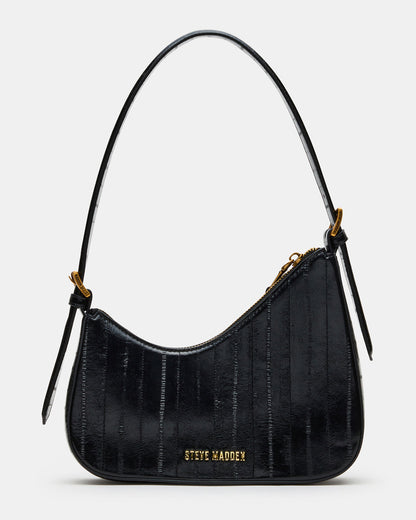SMITH Bag Black Eel Asymmetric Shoulder Handbag | Steve Madden