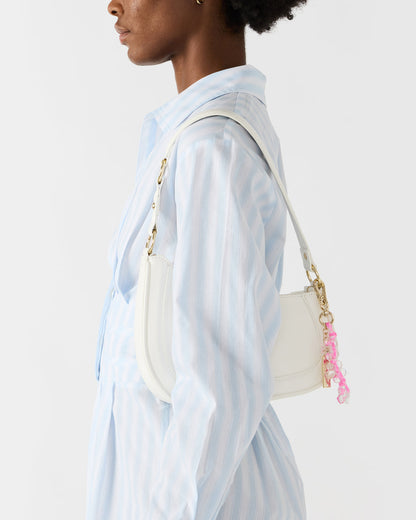 MUSEE Bag White Asymmetrical Shoulder Strap Handbag | Steve Madden