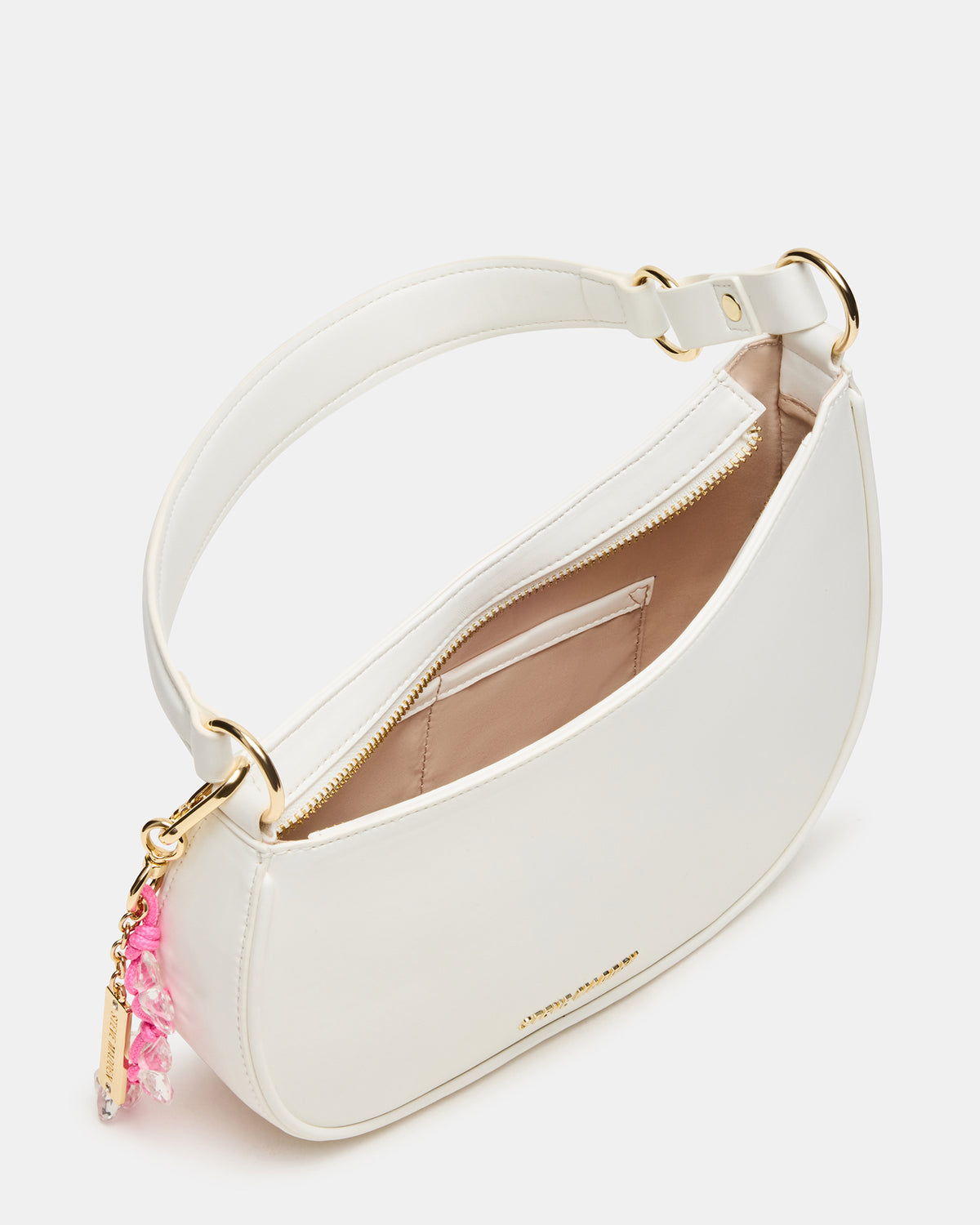 MUSEE Bag White Asymmetrical Shoulder Strap Handbag | Steve Madden