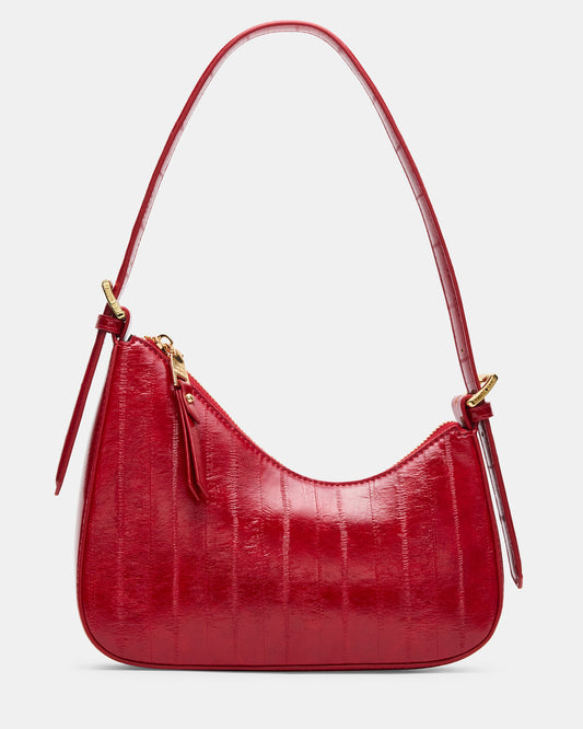 SMITH Bag Red Eel Asymmetric Shoulder Handbag | Steve Madden