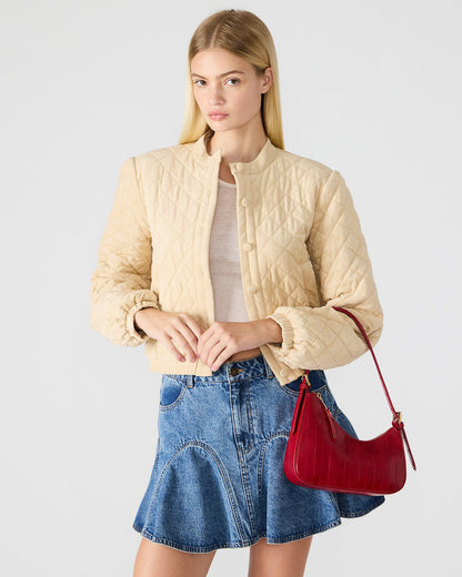 SMITH Bag Red Eel Asymmetric Shoulder Handbag | Steve Madden