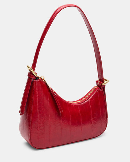 SMITH Bag Red Eel Asymmetric Shoulder Handbag | Steve Madden
