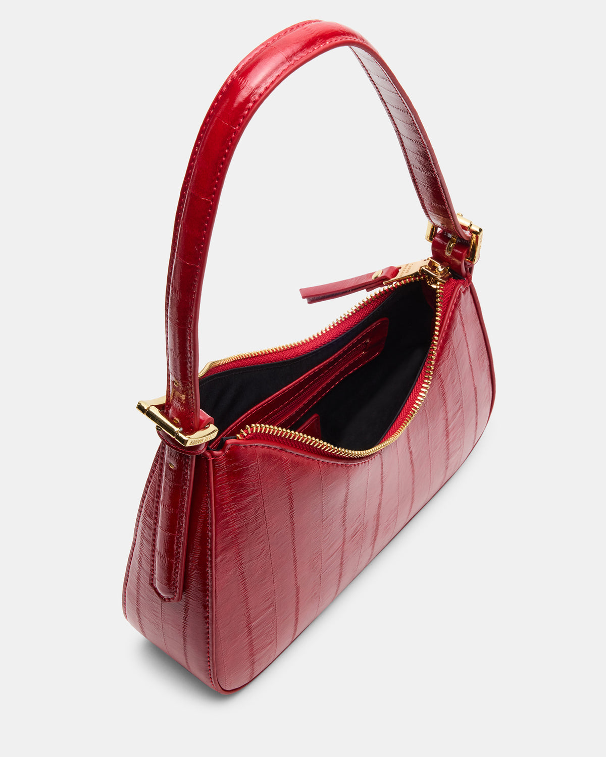 SMITH Bag Red Eel Asymmetric Shoulder Handbag | Steve Madden