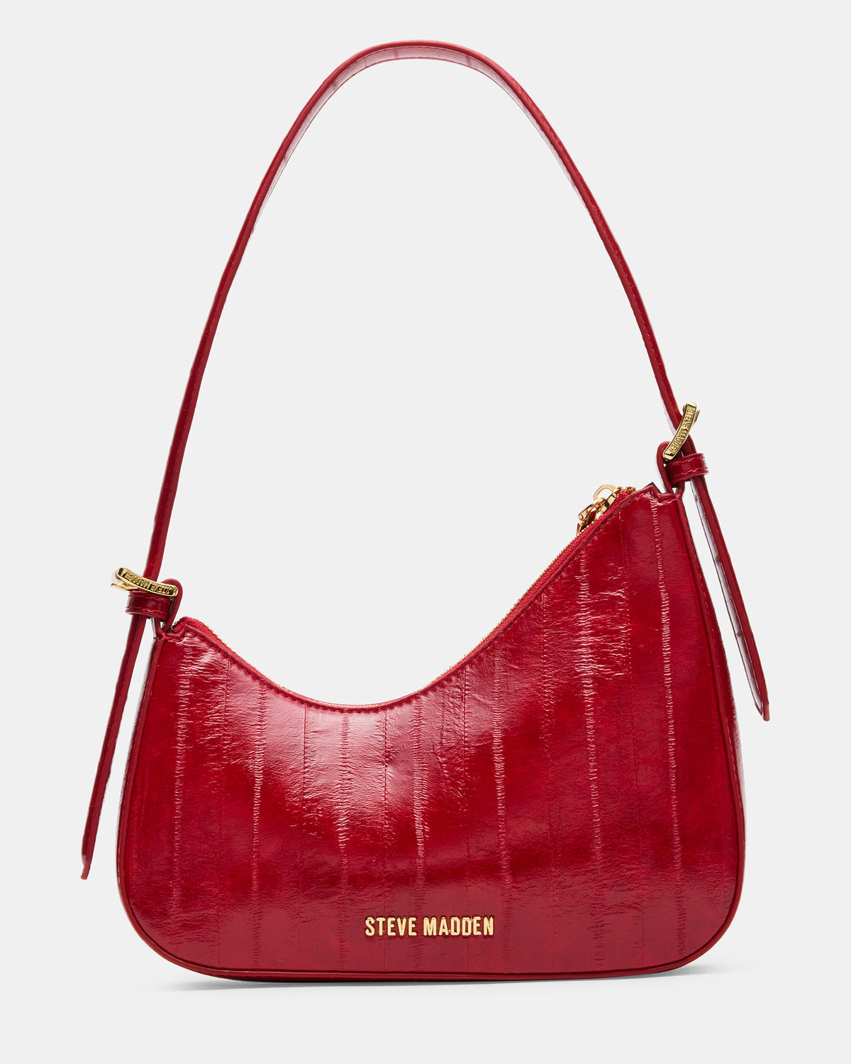 SMITH Bag Red Eel Asymmetric Shoulder Handbag | Steve Madden
