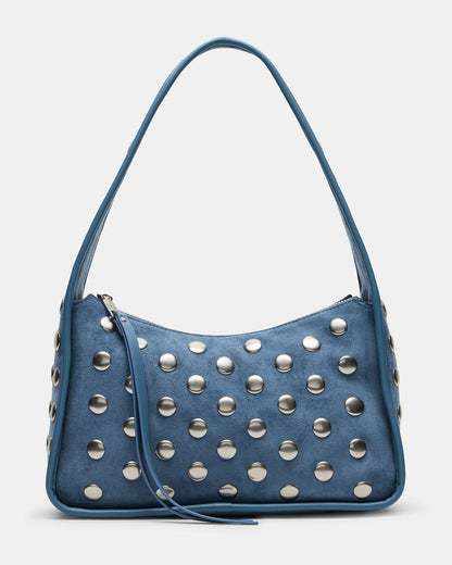 CHEYANN Bag Light Blue Hobo Dome-Studded Shoulder Strap Women's Handbag | Steve Madden