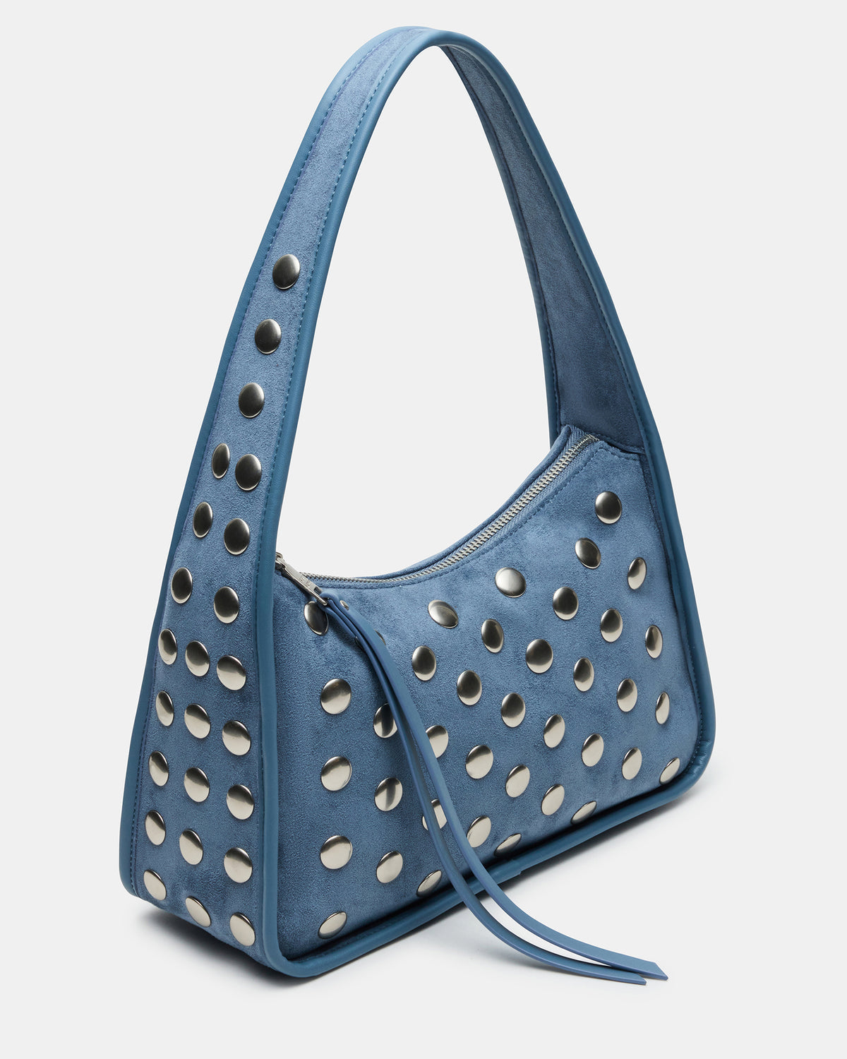 CHEYANN Bag Light Blue Hobo Dome-Studded Shoulder Strap Women's Handbag | Steve Madden