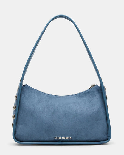 CHEYANN Bag Light Blue Hobo Dome-Studded Shoulder Strap Women's Handbag | Steve Madden