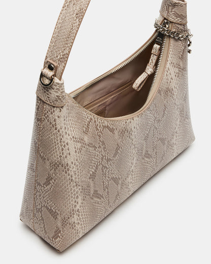 AMARI Bag Sand Snake Shoulder Strap Handbag | Steve Madden