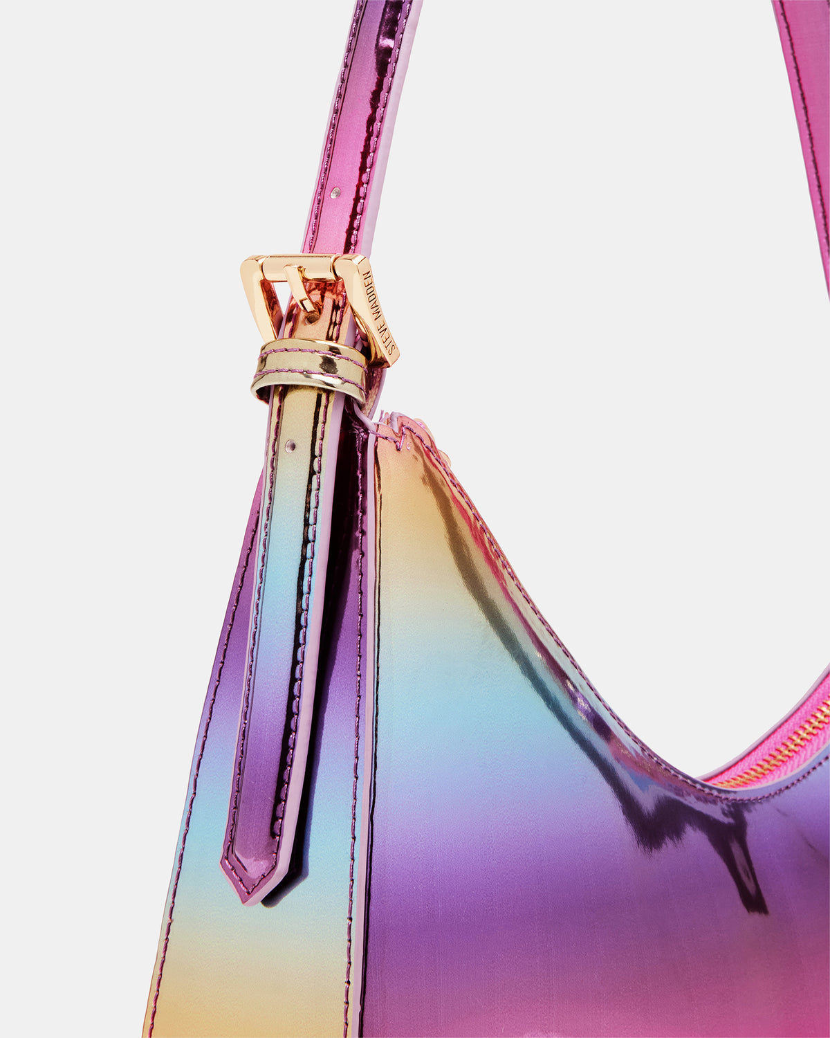 SMITH Bag Metallic Multi Asymmetric Shoulder Handbag | Steve Madden