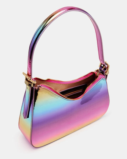 SMITH Bag Metallic Multi Asymmetric Shoulder Handbag | Steve Madden