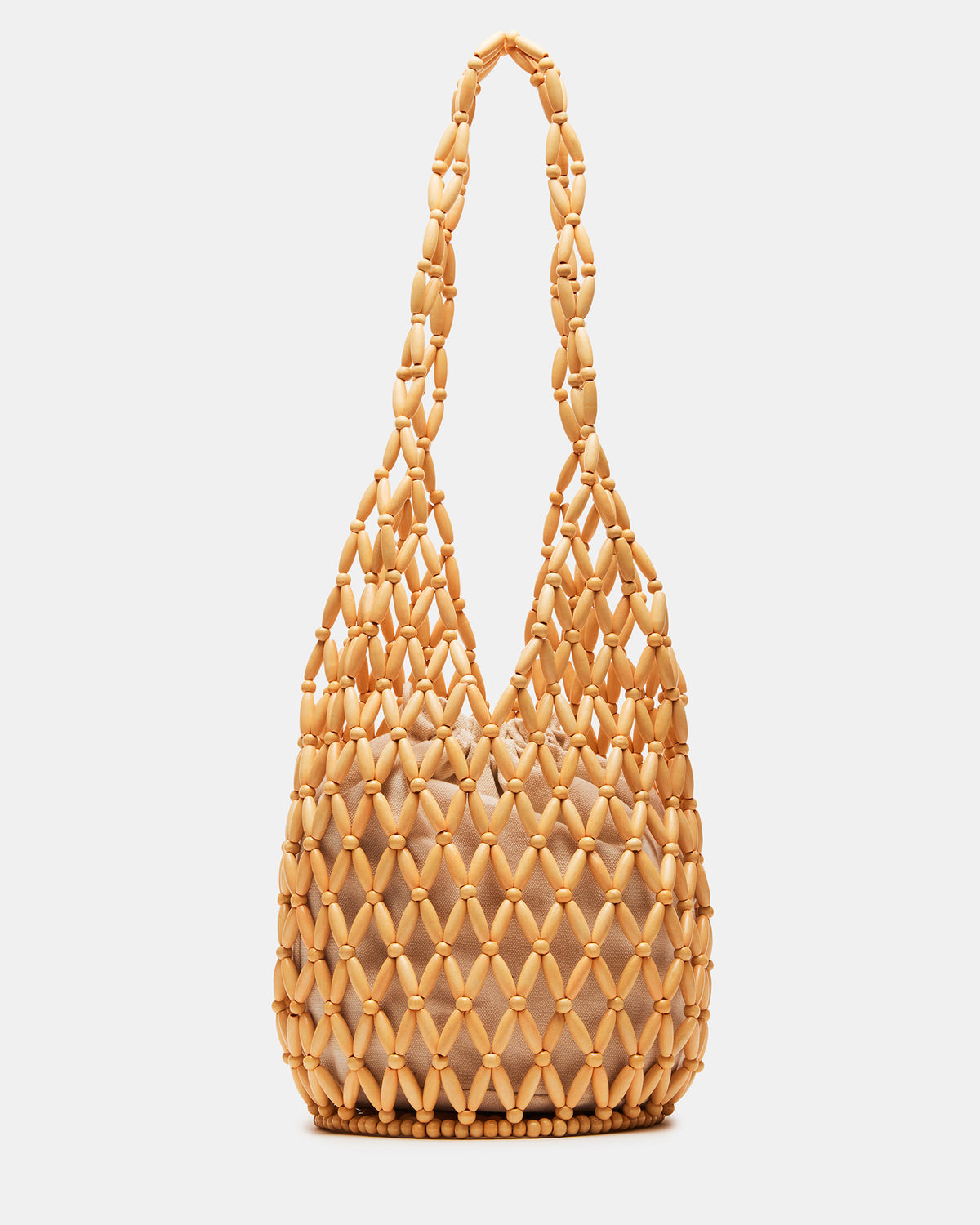 FIJI Natural Women's Beaded Shoulder Bag | Steve Madden