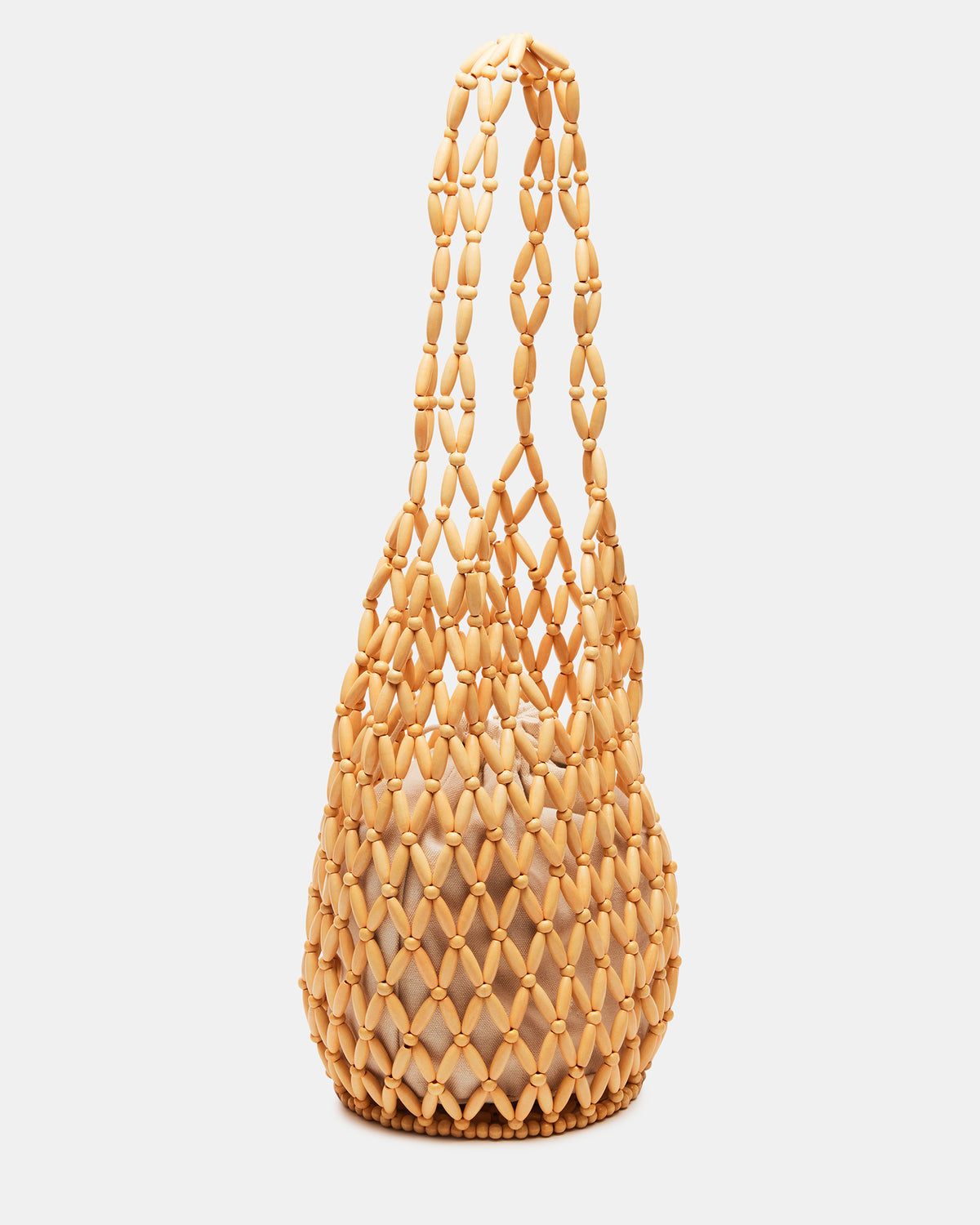 FIJI Natural Women's Beaded Shoulder Bag | Steve Madden