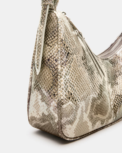 SMITH Bag Silver Snake Asymmetric Shoulder Handbag | Steve Madden