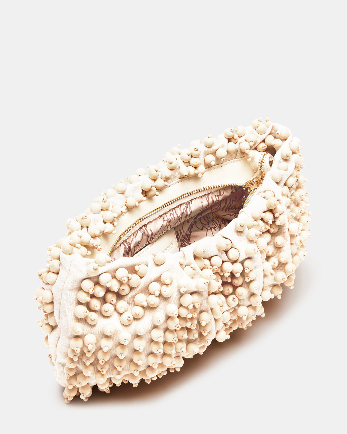 TIKI Natural Women's Beaded Clutch | Steve Madden