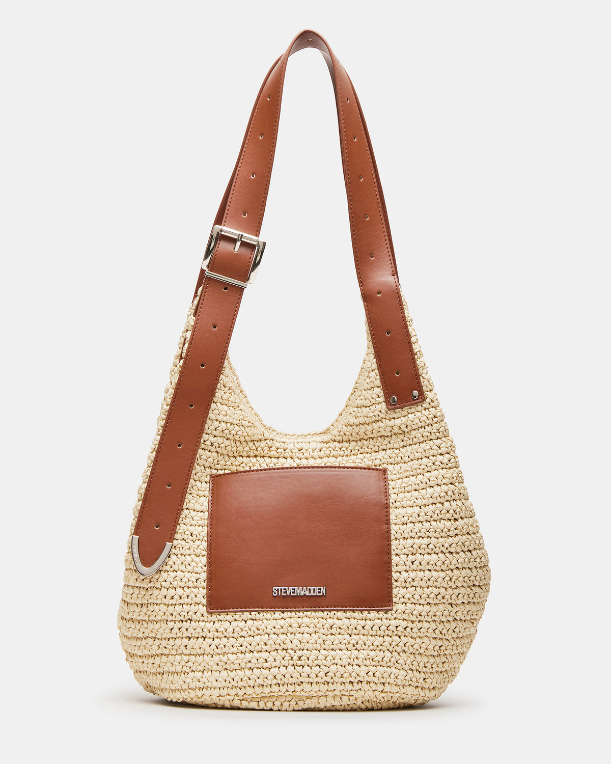 HIPPEE Cognac Multi Women's Belt Tip Buckle Shoulder Strap Bag | Steve Madden