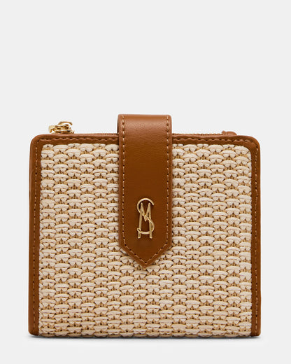 JEM STRAW Light Natural Bifold Wallet | Steve Madden