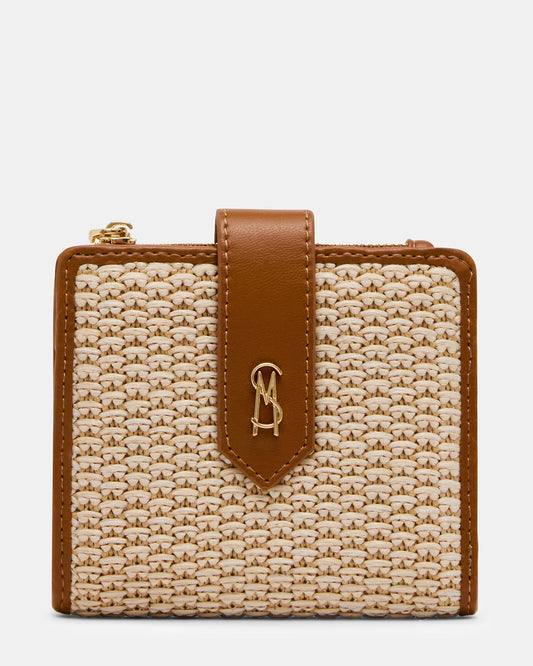 JEM STRAW Light Natural Bifold Wallet | Steve Madden